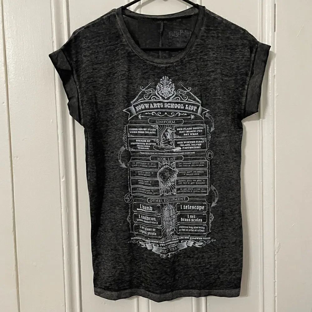 Harry Potter Hogwarts School List short sleeve shirt